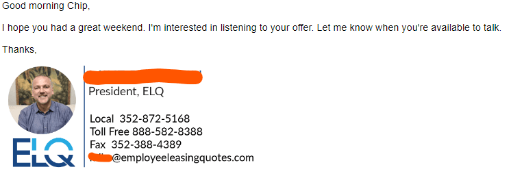 Response from President of ELQ